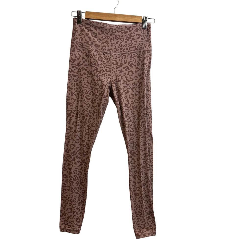 Athleta Elation Ultra High Rise Tight Pink Leopard Leggings Women's Small